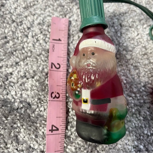 Kurt Adler Nostalgic Glass Light Santa Claus Christmas Tree String of Lights - Picture 4 of 6